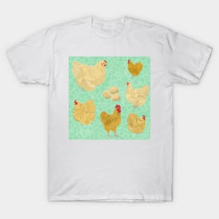 Buff Orpington Chickens Mint T-Shirt